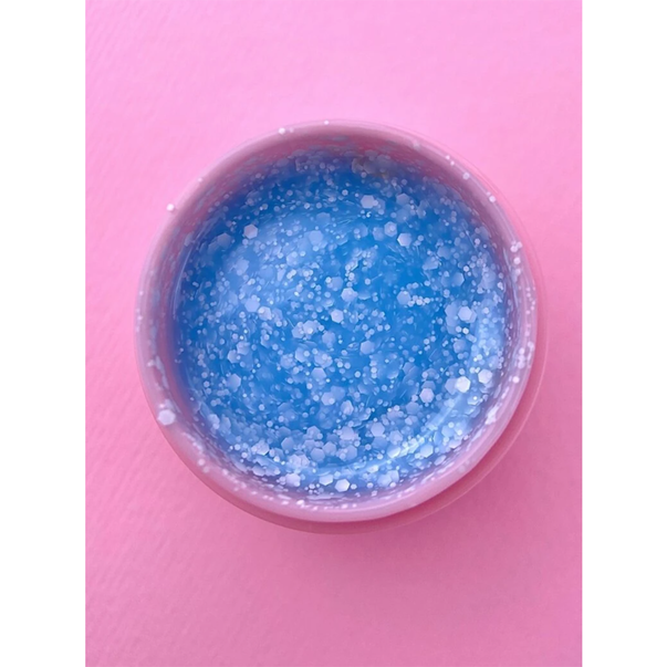Гель з блискітками LUNA Bubble Gel №002 (блакитний) 5 мл
