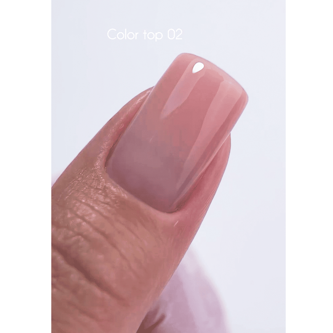 Топ для нігтів NAILSOFTHEDAY Top Color №002 (рожевий-нюд) 10 мл