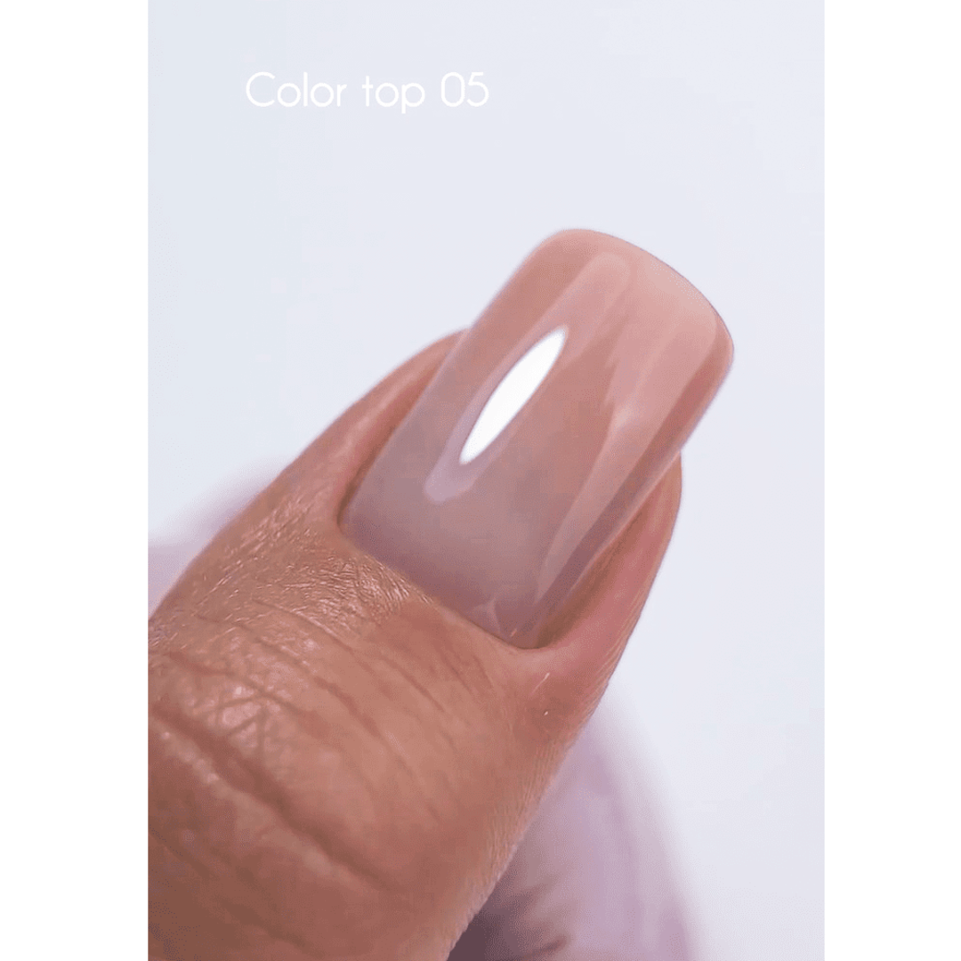 Топ для нігтів NAILSOFTHEDAY Top Color №005 (коричнивий нюд) 10 мл