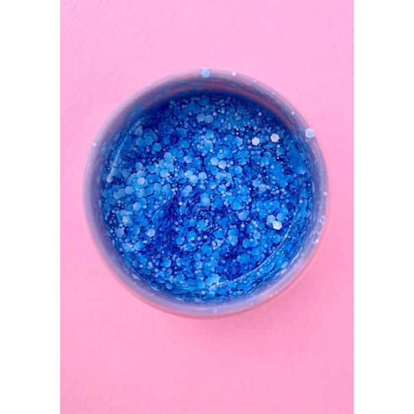 Гель з блискітками LUNA Bubble Gel №003 (синій) 5 мл