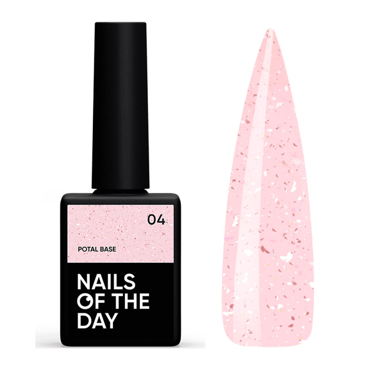 Камуфлююча база для нігтів NAILSOFTHEDAY Base Potal №004 10 мл