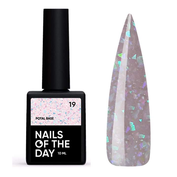 Камуфлююча база для нігтів NAILSOFTHEDAY Base Potal №019 10 мл