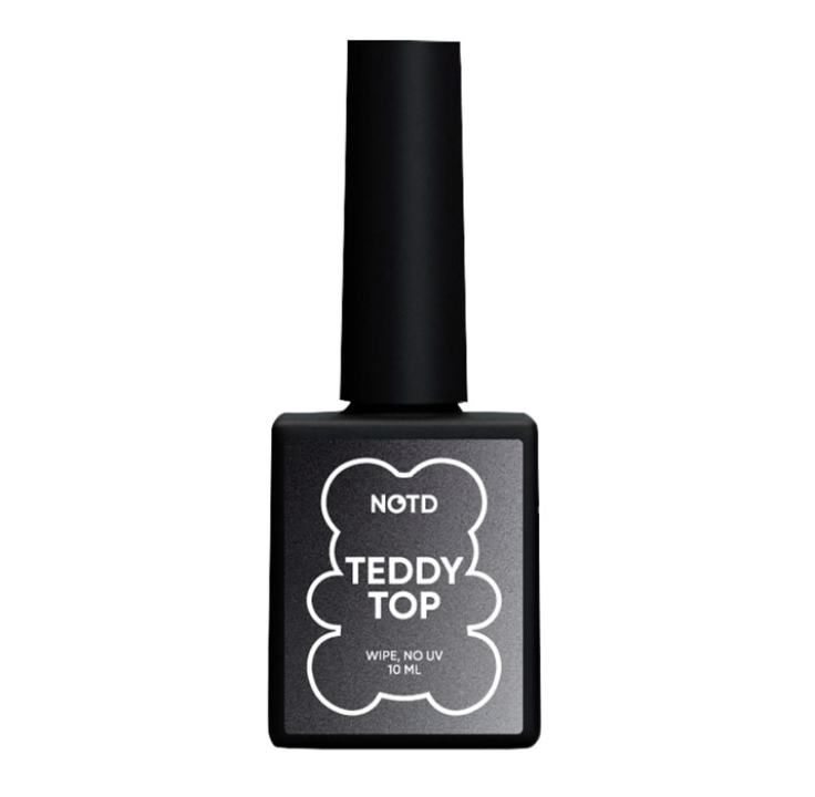 Топ матовый с липким слоем без фильтров NAILSOFTHEDAY Teddy top wipe 10 мл