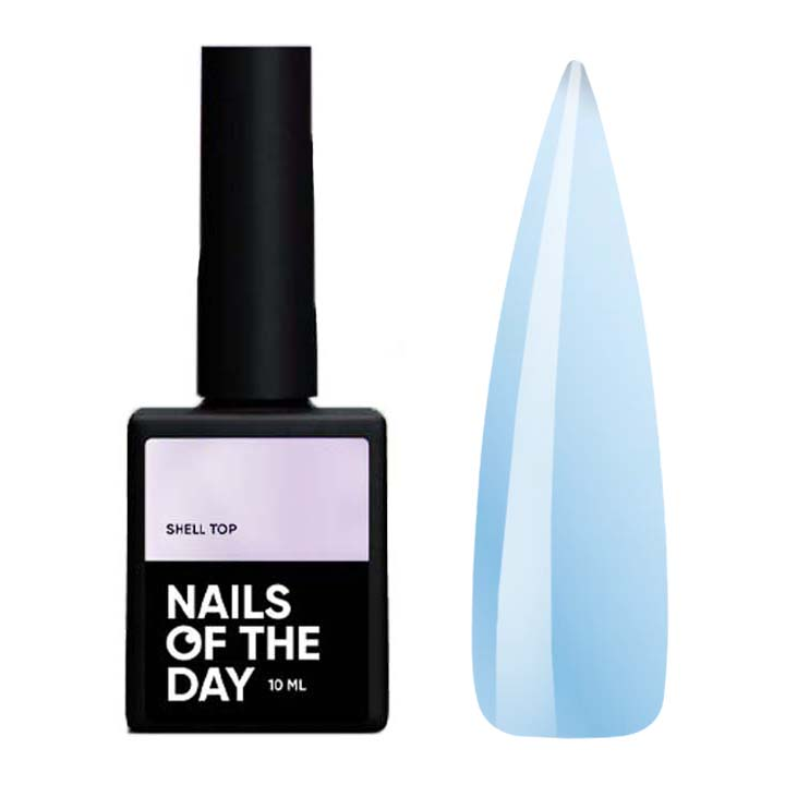 Топ з ліловою втиркою без липкого шару NAILSOFTHEDAY Top Shell №002 10 мл