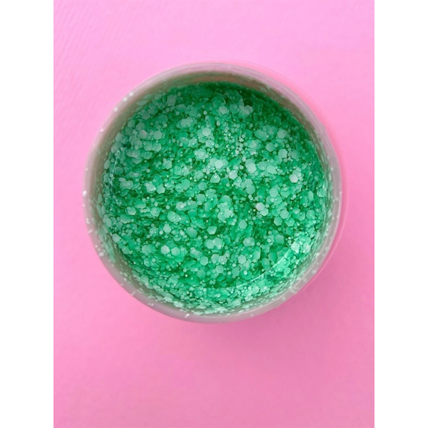 Гель з блесточками LUNA Bubble Gel №010 (зеленый) 5 мл