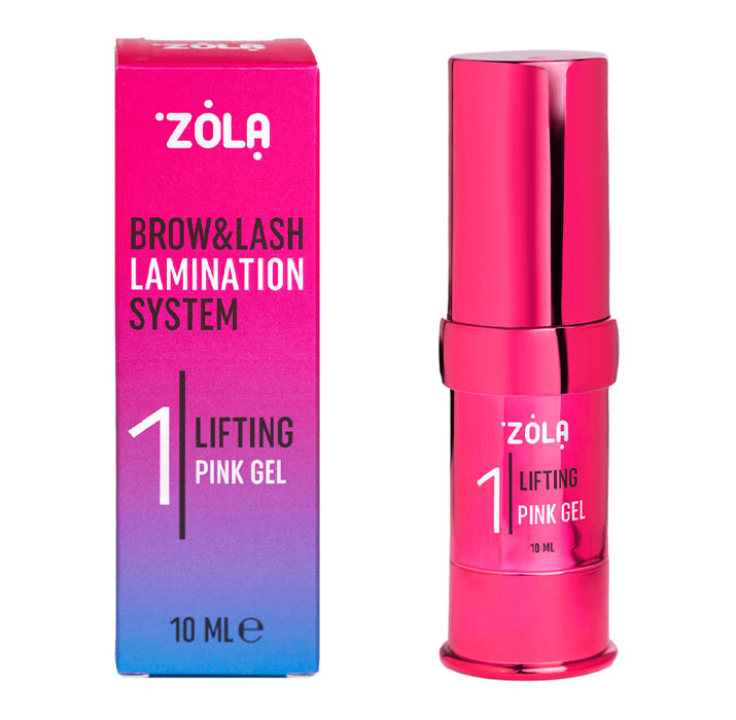 Склад для ламінування ZOLA Color Lab 01 Lifting Pink Gel 10 мл