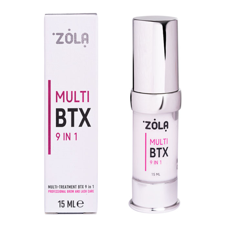 Багатофункціональний преміальний засіб для брів та вій ZOLA MULTI-TREATMENT BTX 9в1 15 мл