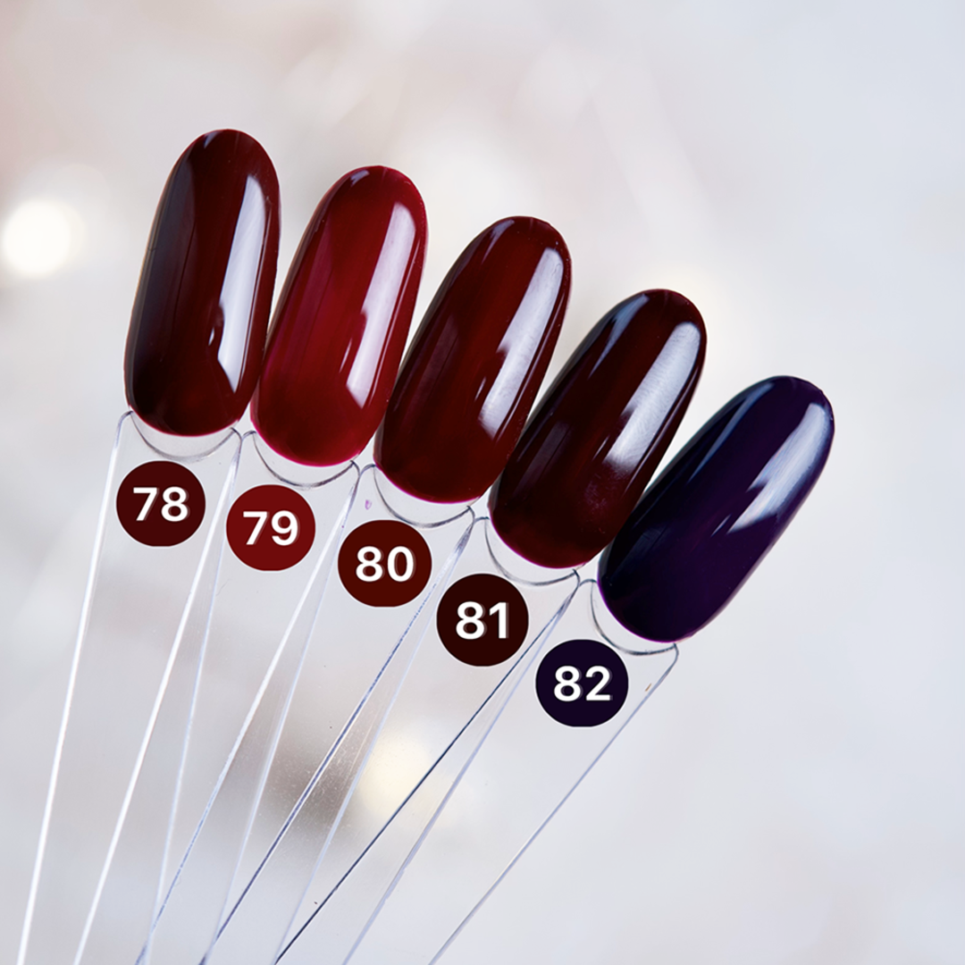 Гель лак Dark gel polish new collection №078 (бордовый) 6 мл