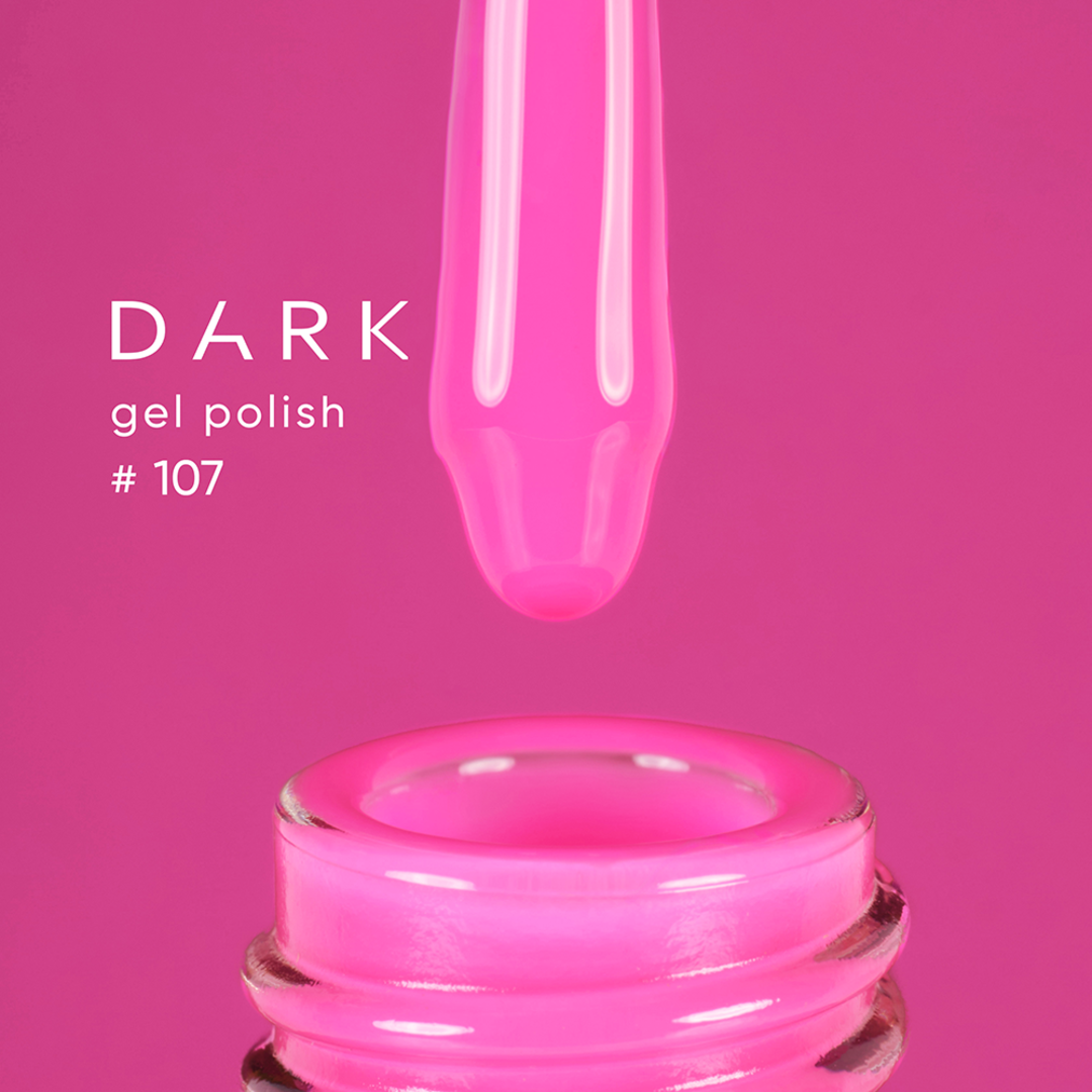 Гель лак Dark gel polish new collection №107 (розовый) 6 мл