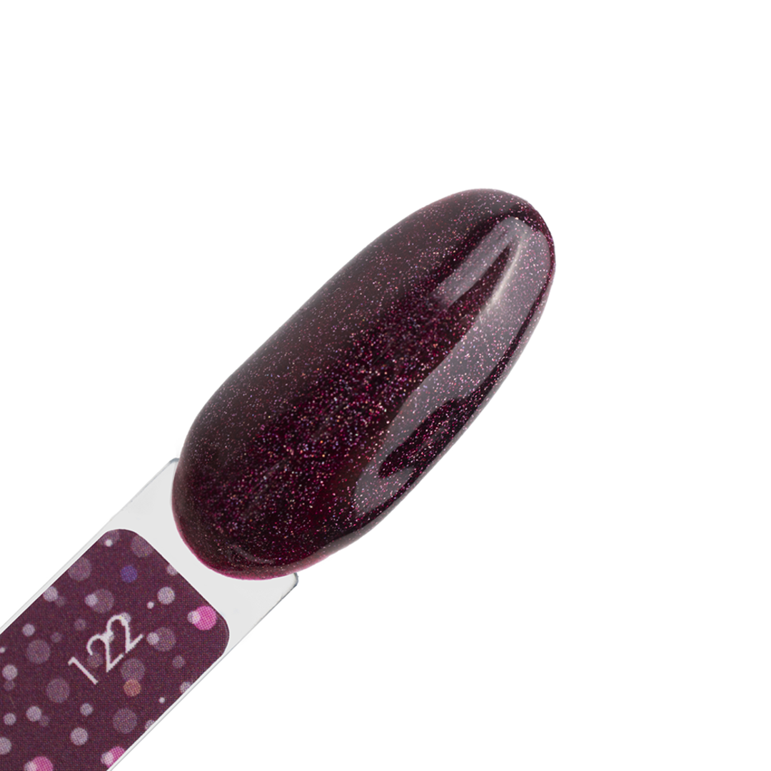 Гель лак Dark gel polish new collection №122 (бордовый с микроблеском ) 6 мл