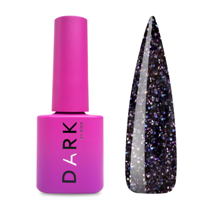 Гель лак Dark gel polish new collection №123 (сине-фиолетовый с микроблеском) 6 мл