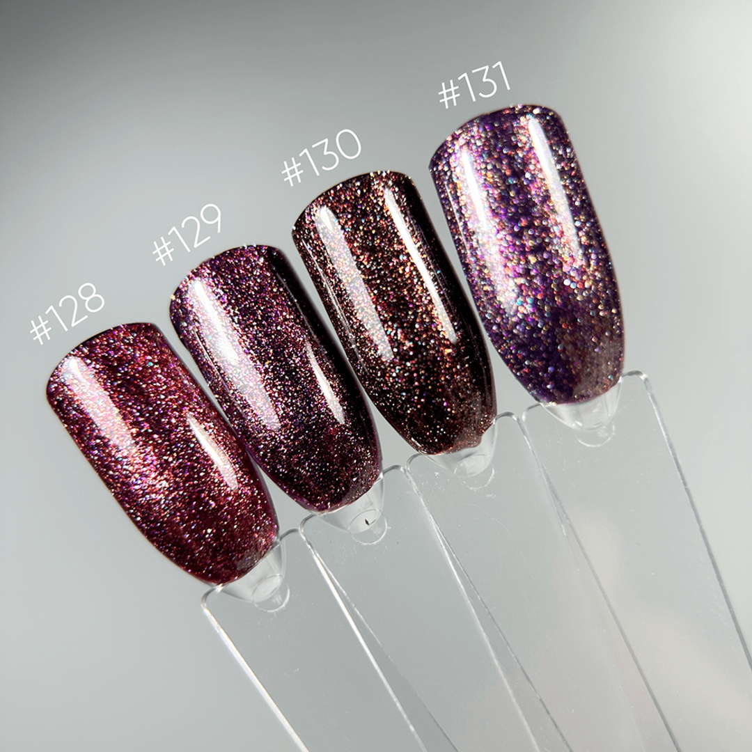 Гель лак Dark gel polish new collection №128 (малиновый с микроблеском) 6 мл