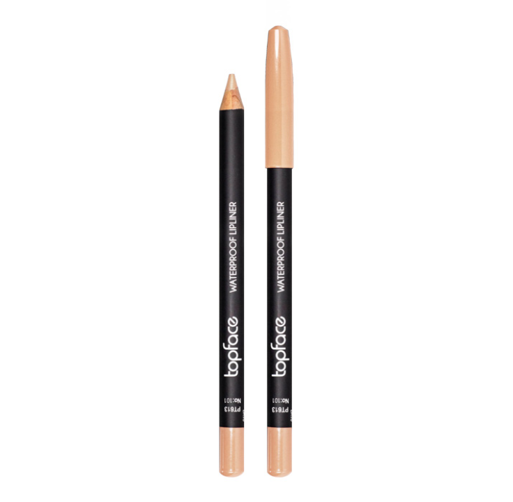 Олівець для губ водостійкий TopFace PT613 (101) "Waterproof Lipliner"