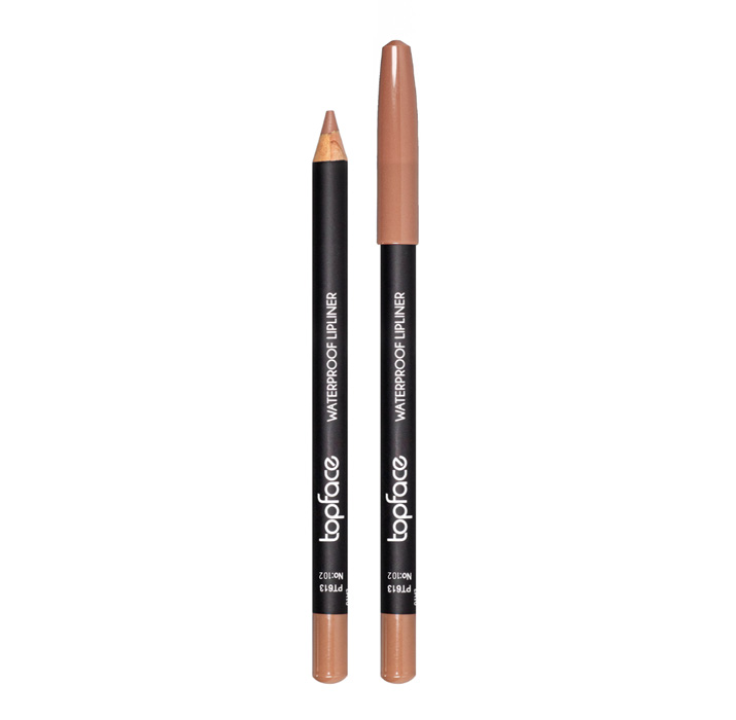 Олівець для губ водостійкий TopFace PT613 (102) "Waterproof Lipliner"