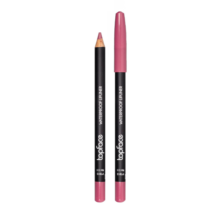 Олівець для губ водостійкий TopFace PT613 (108) "Waterproof Lipliner"