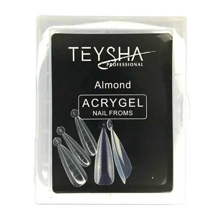 Teysha Верхні форми для нарощення Teysha (Almond) 120 шт