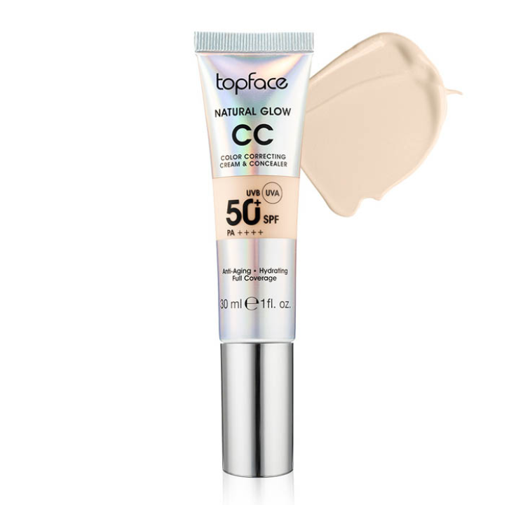 Тональний крем для обличчя TopFace PT472 (002) "Natural Glow CC Cream & Concealer" 30 мл