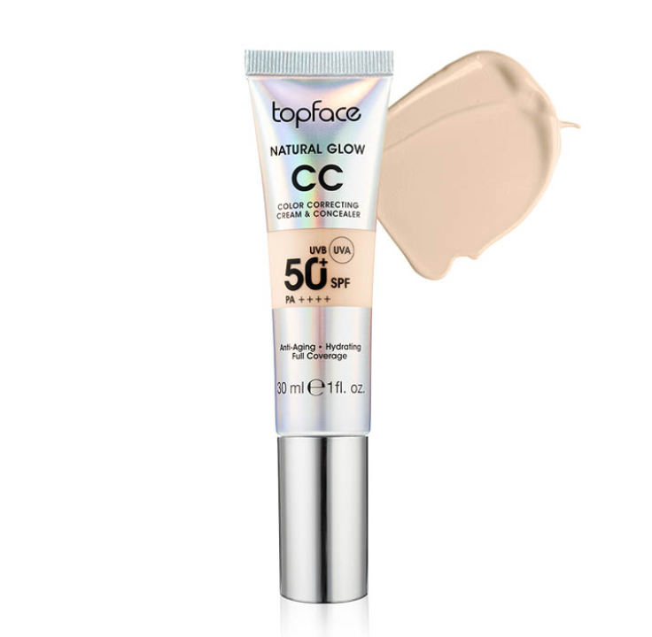 Тональний крем для обличчя TopFace PT472 (004) "Natural Glow CC Cream & Concealer" 30 мл