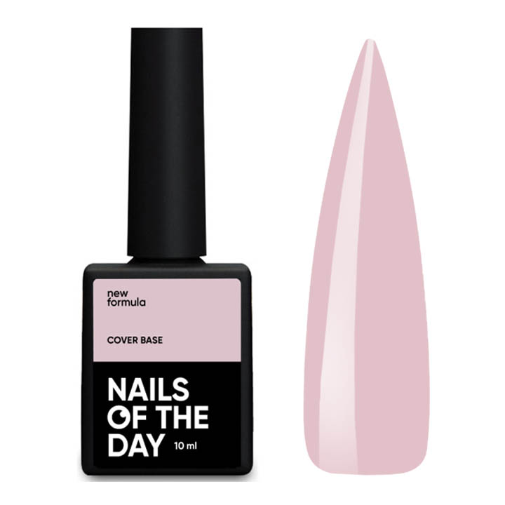 Камуфлююча база для нігтів NAILSOFTHEDAY Base Cover NEW Formula  №012 (рожевий) 10 мл