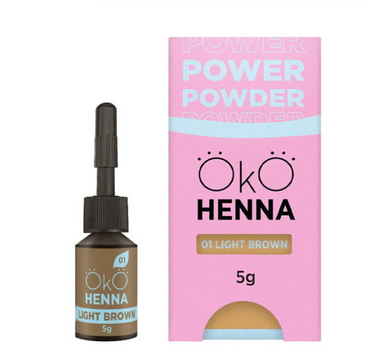 Хна для брів ОКО Power Powder №01 Light Brown 5 г