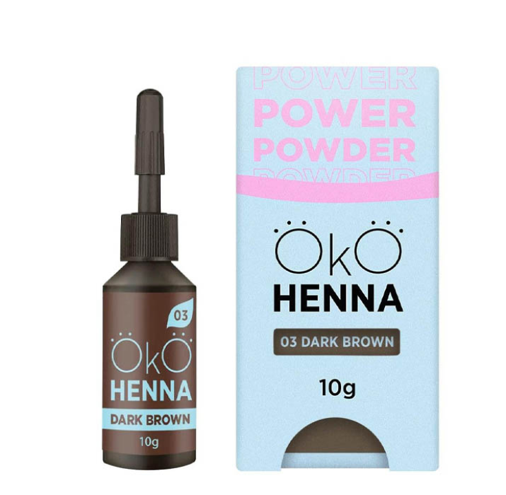 Хна для брів ОКО Power Powder №03 Dark Brown 5 г