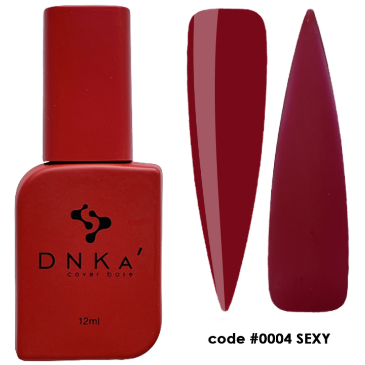 Камуфлююча база DNKa Cover Base №0004 Sexy (червона) 12 мл