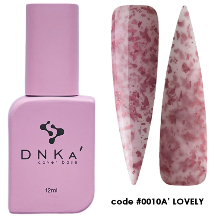 Камуфлююча база DNKa Cover Base №0010A&#039; Lovely (рожевий) 12 мл