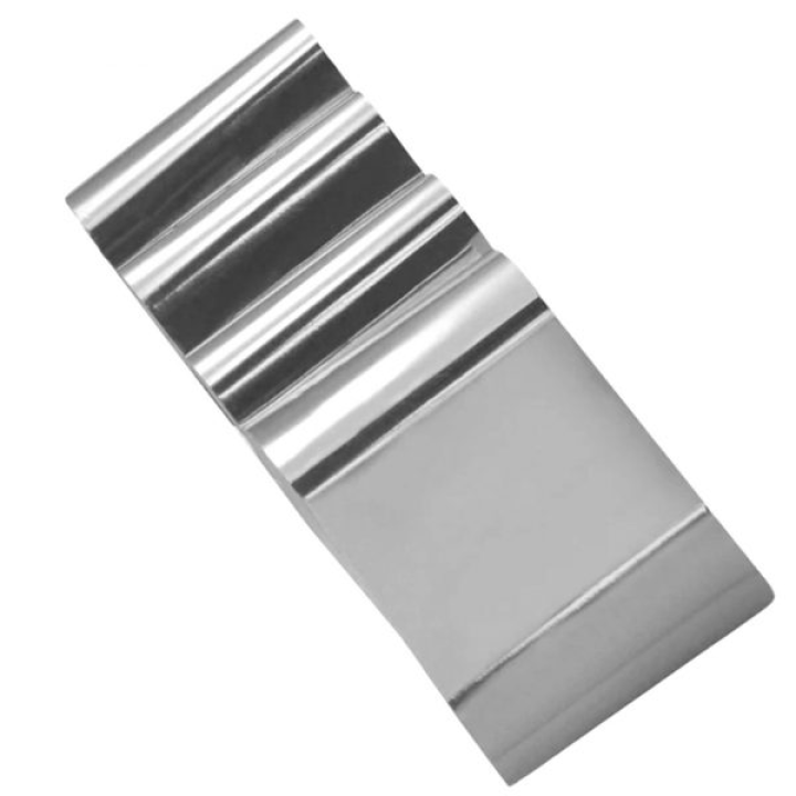 Фольга для дизайна Molekula (серебро) 1 м