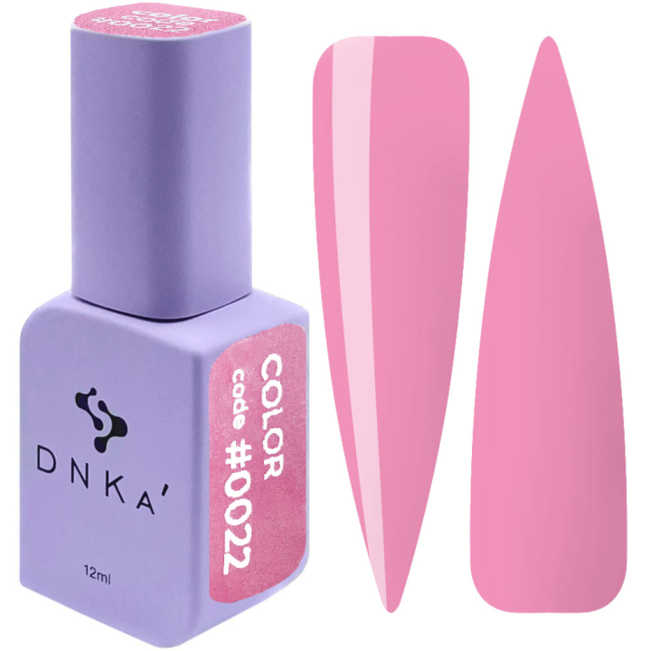 Гель-лак для нігтів DNKa №0022 (блідний світло-рожевий, емаль), 12 мл