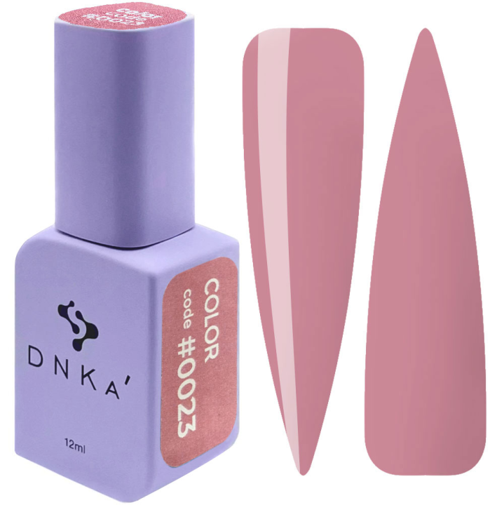 Гель-лак для ногтей DNKa №0023 (бежево-розовый, эмаль), 12 мл
