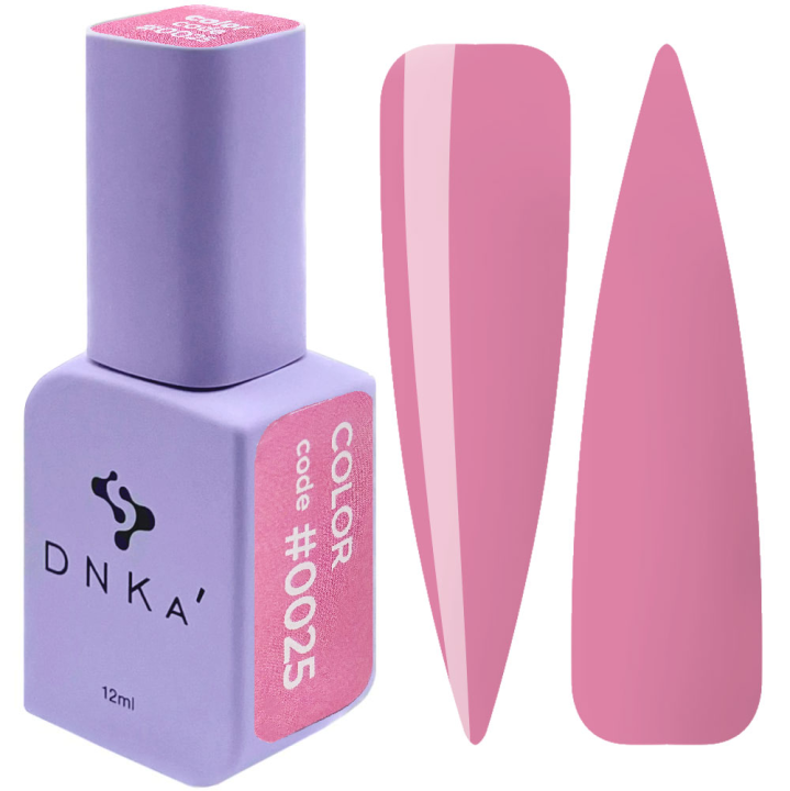 Гель-лак для ногтей DNKa №0025 (темно-розовый, эмаль), 12 мл