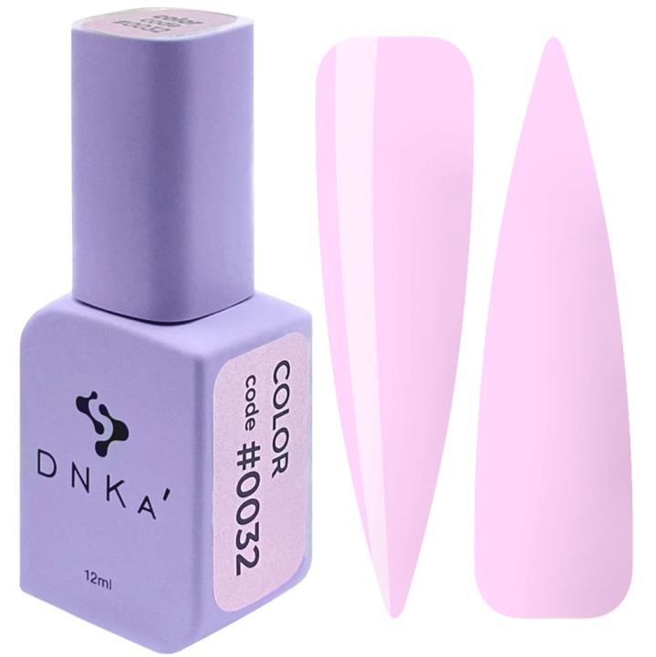 Гель-лак для ногтей DNKa №0032 (йогуртово-розовый, эмаль), 12 мл