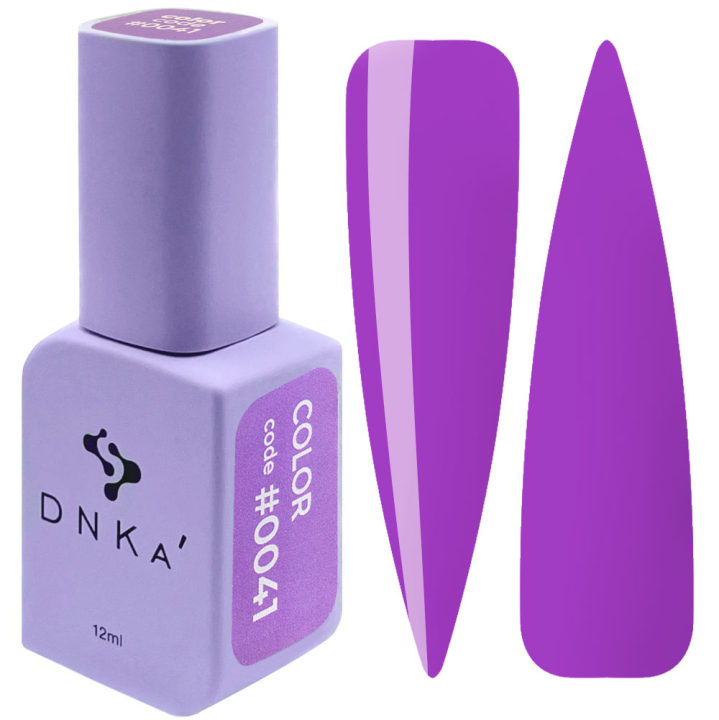 Гель-лак для ногтей DNKa №0041 (приглушенный фиолетовый, эмаль), 12 мл