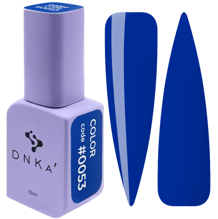 Гель-лак для ногтей DNKa №0053 (кобальтовый, эмаль), 12 мл