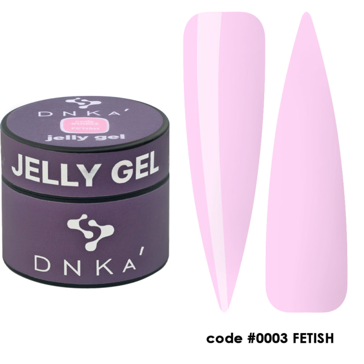 Гель желе DNKa Jelly Gel #0003 Fetis (ніжно-рожевий) 15 мл