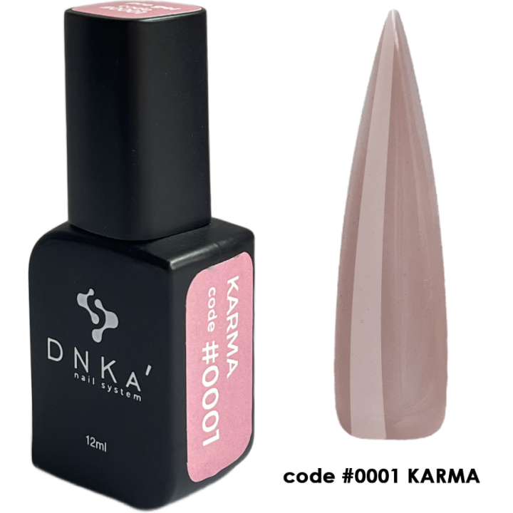 Гель для нарощування нігтів DNKa Pro Gel  #0001 Karma (бежевий) 12 мл