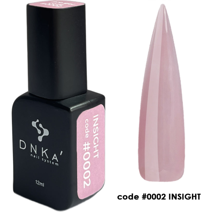 Гель для нарощування нігтів DNKa Pro Gel  #0002 Insight (бежево-персиковий) 12 мл