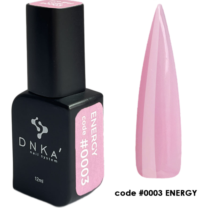 Гель для нарощування нігтів DNKa Pro Gel  #0003 Energy (рожевий) 12 мл