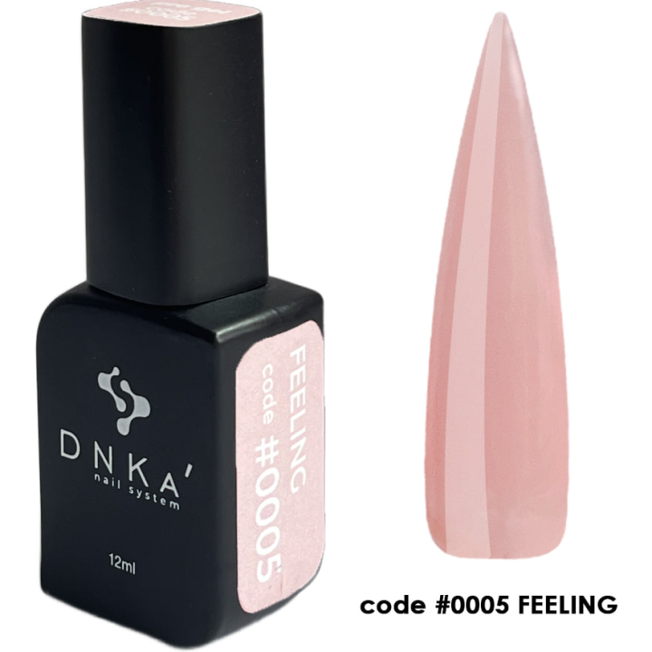 Гель для наращивания ногтей DNKa Pro Gel #0005 Feeling (персиковый) 12 мл