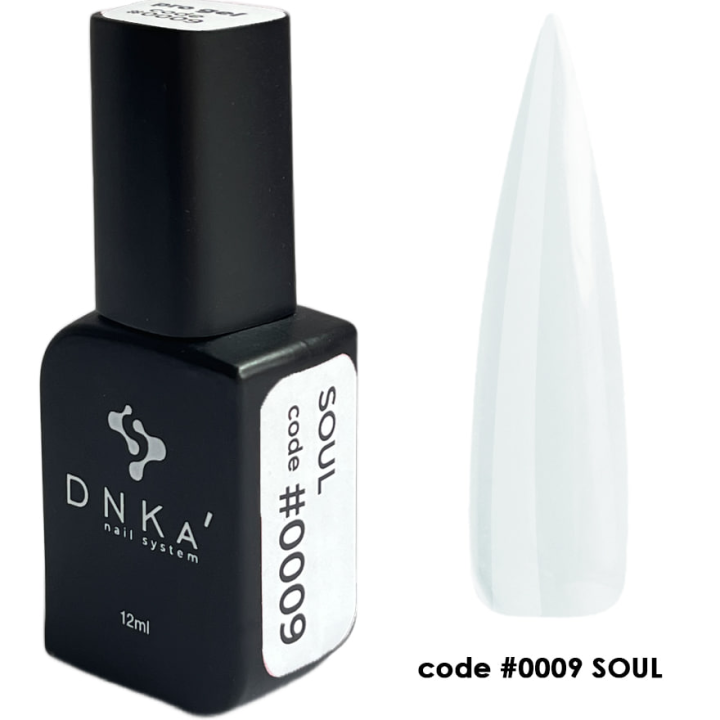 Гель для нарощування нігтів DNKa Pro Gel  #0009 Soul (прозорий) 12 мл