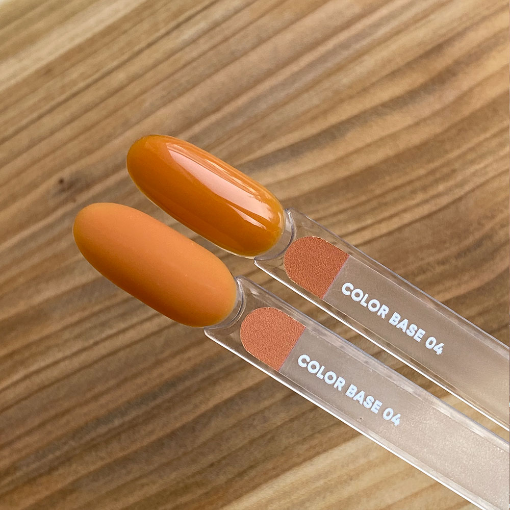 База цветная для ногтей NAILSOFTHEDAY Base Color №004 (морковный оранж), 10 мл