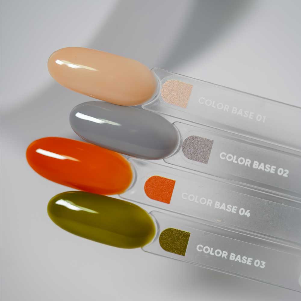 База кольорова для нігтів NAILSOFTHEDAY Base Color №004 (морквяний оранж), 10 мл