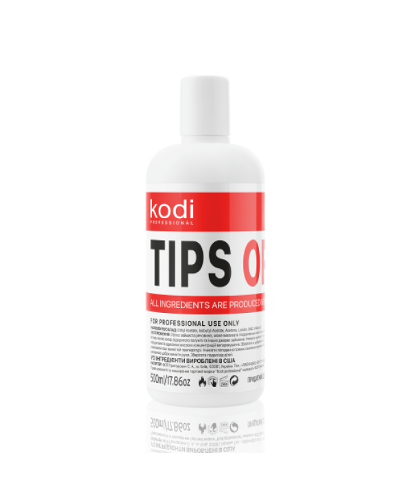 Жидкость для снятия гель-лака/акрила Kodi Tips off 500 мл