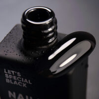 Гель лак для ногтей NAILSOFTHEDAY Let&#039;s special Black (черный) 10 мл