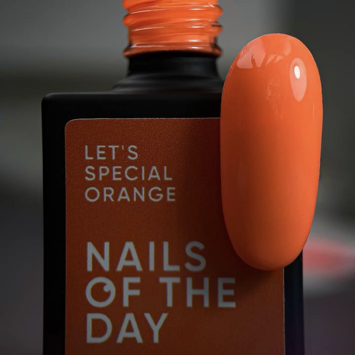 Гель лак для ногтей NAILSOFTHEDAY Let&#039;s special Orange (оранжевый) 10 мл