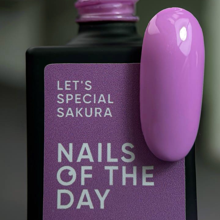 Гель лак для нігтів NAILSOFTHEDAY Let&#039;s special Sakura (фіолетовий) 10 мл