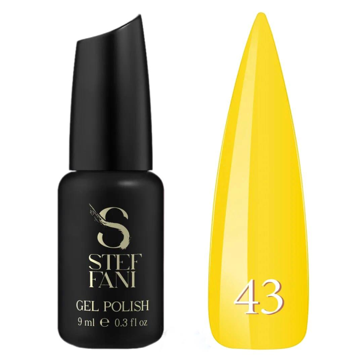Гель лак для нігтів Steffani COLOR Gel polish №043 (насичено-жовтий) 9 мл
