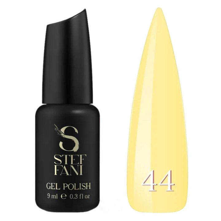 Гель лак для нігтів Steffani COLOR Gel polish №044 (світло-жовтий) 9 мл